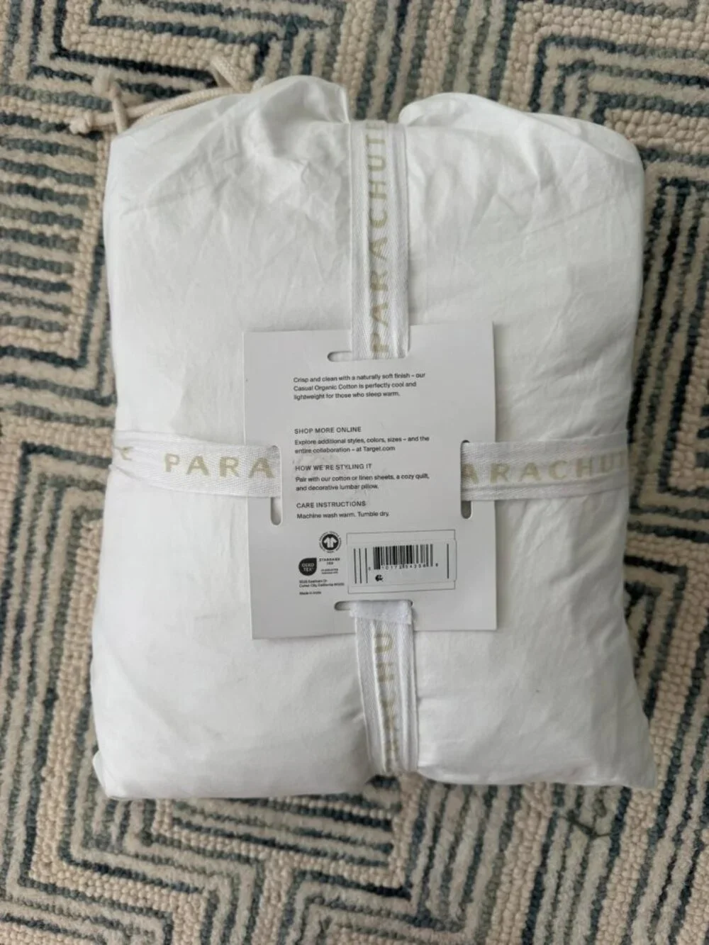 white Parachute cotton duvet cover - king/California king